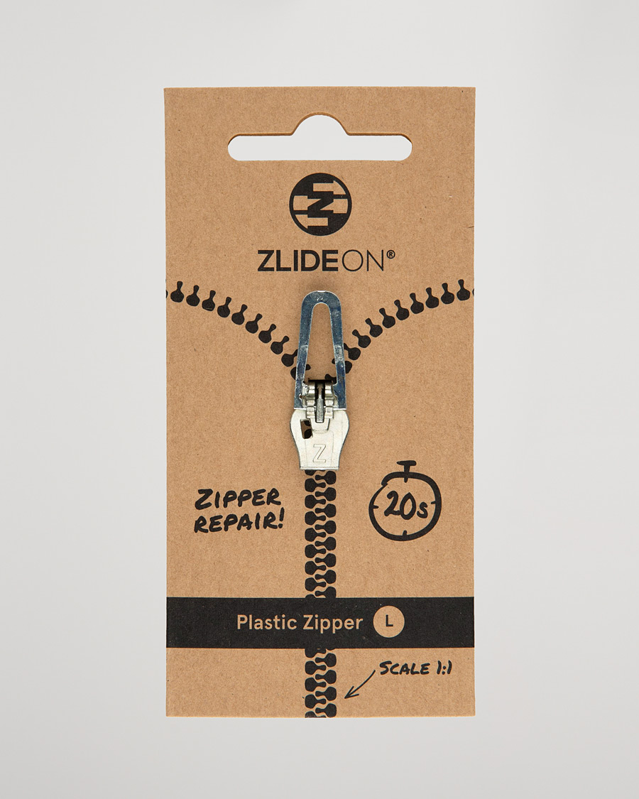 Herre | Pleie av plagg | ZlideOn | Normal Plastic Zipper Silver L