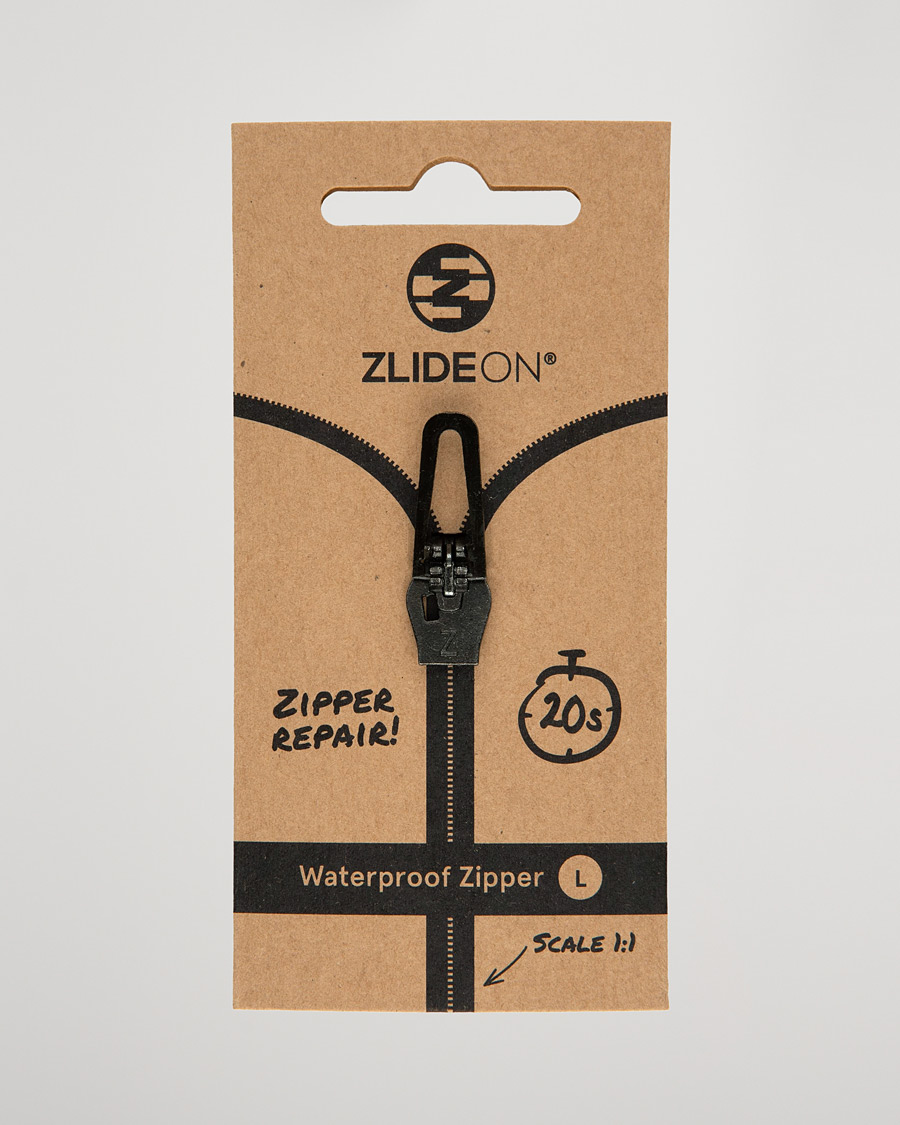 Herre | Pleie av plagg | ZlideOn | Waterproof Zipper Black L