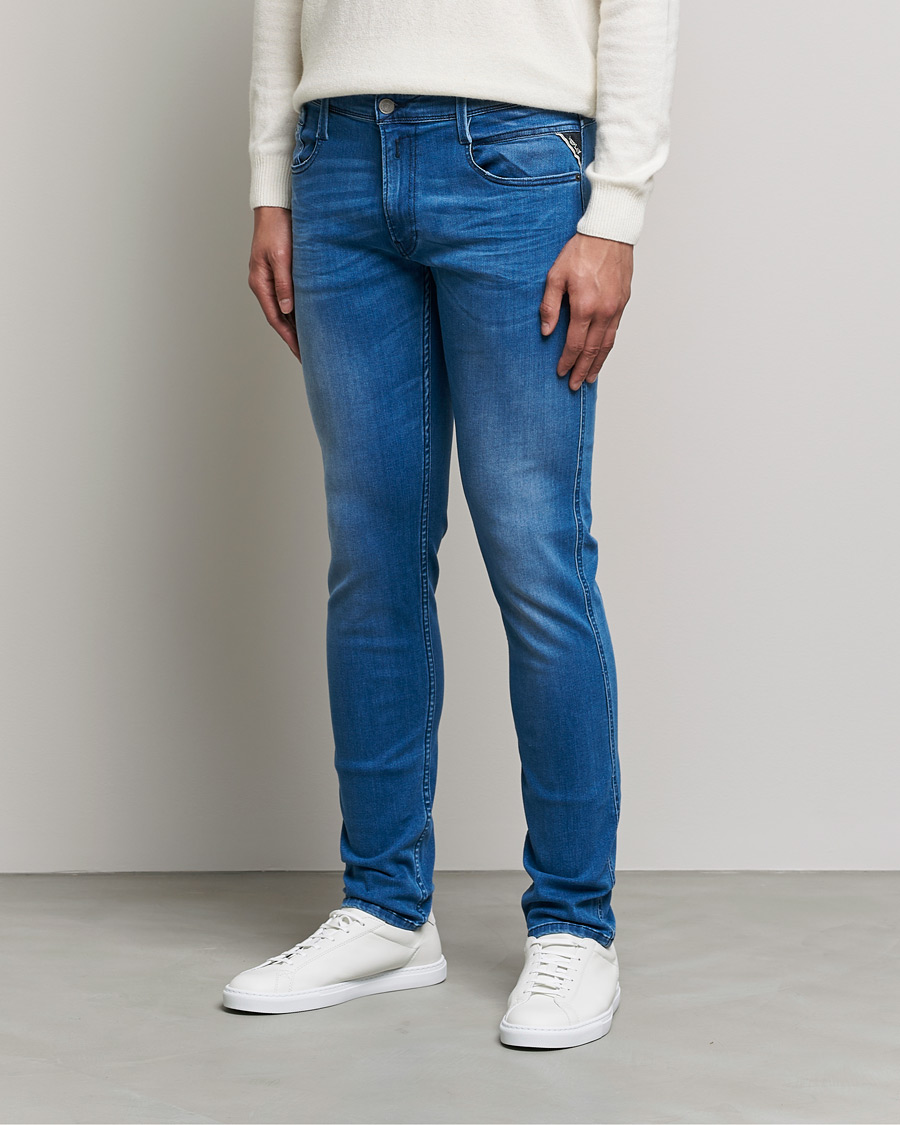 Herre | Jeans | Replay | Anbass Powerstretch Jeans Medium Blue