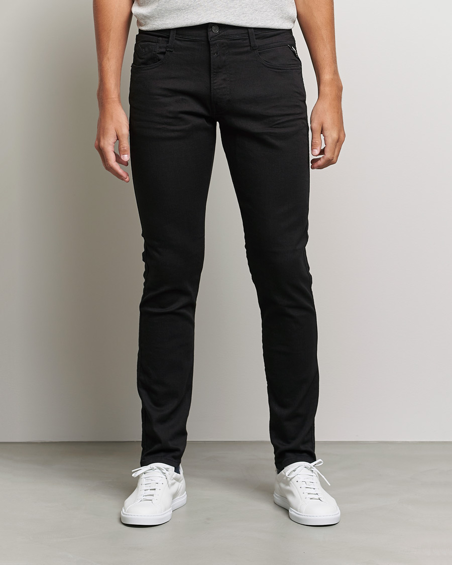 Herre | Svarte jeans | Replay | Anbass Powerstretch Jeans Black