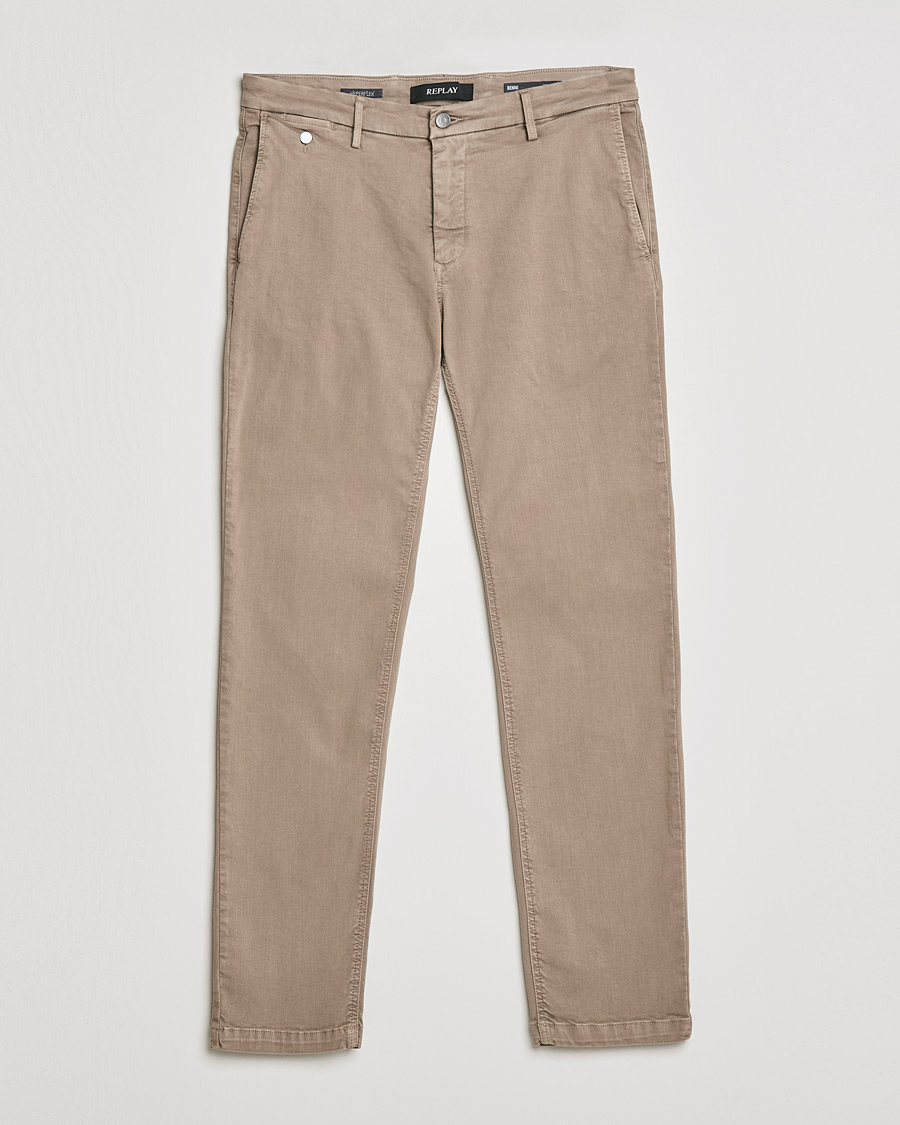 Herre | Bukser | Replay | Benni Hyperflex X-Lite Chinos Sand