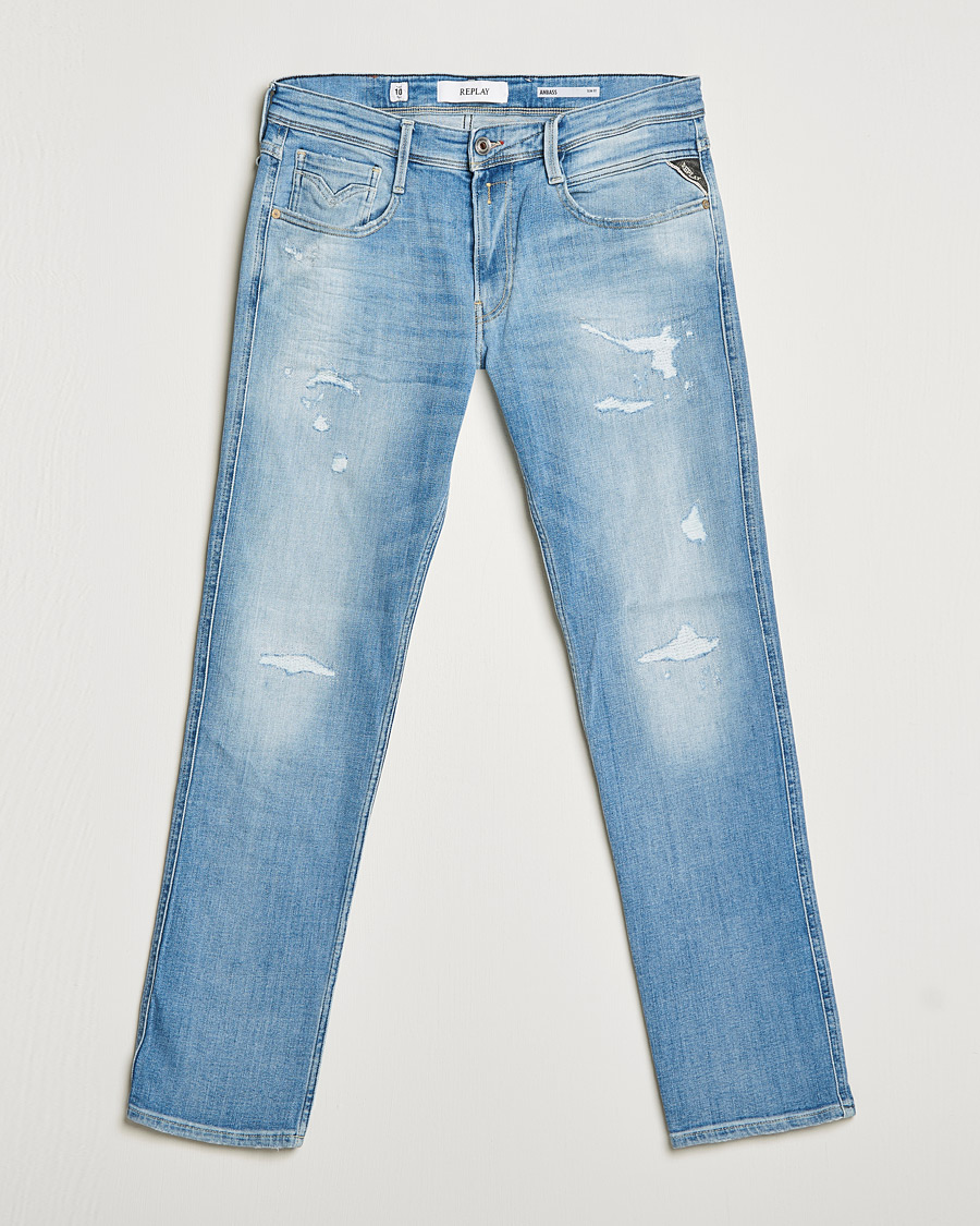 Herre | Jeans | Replay | Anbass 10 Years Wash Jeans Light Blue
