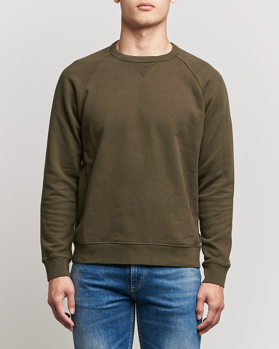 Herre | Gensere | Replay | Sartoriale Jersey Crew Neck Sweatshirt Military