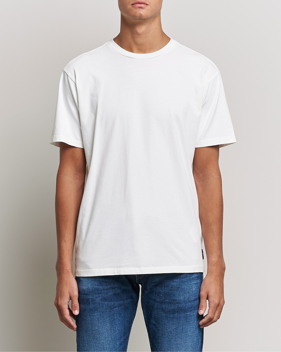 Herre | T-Shirts | Replay | Sartoriale Heavy Crew Neck T-Shirt Chalk White