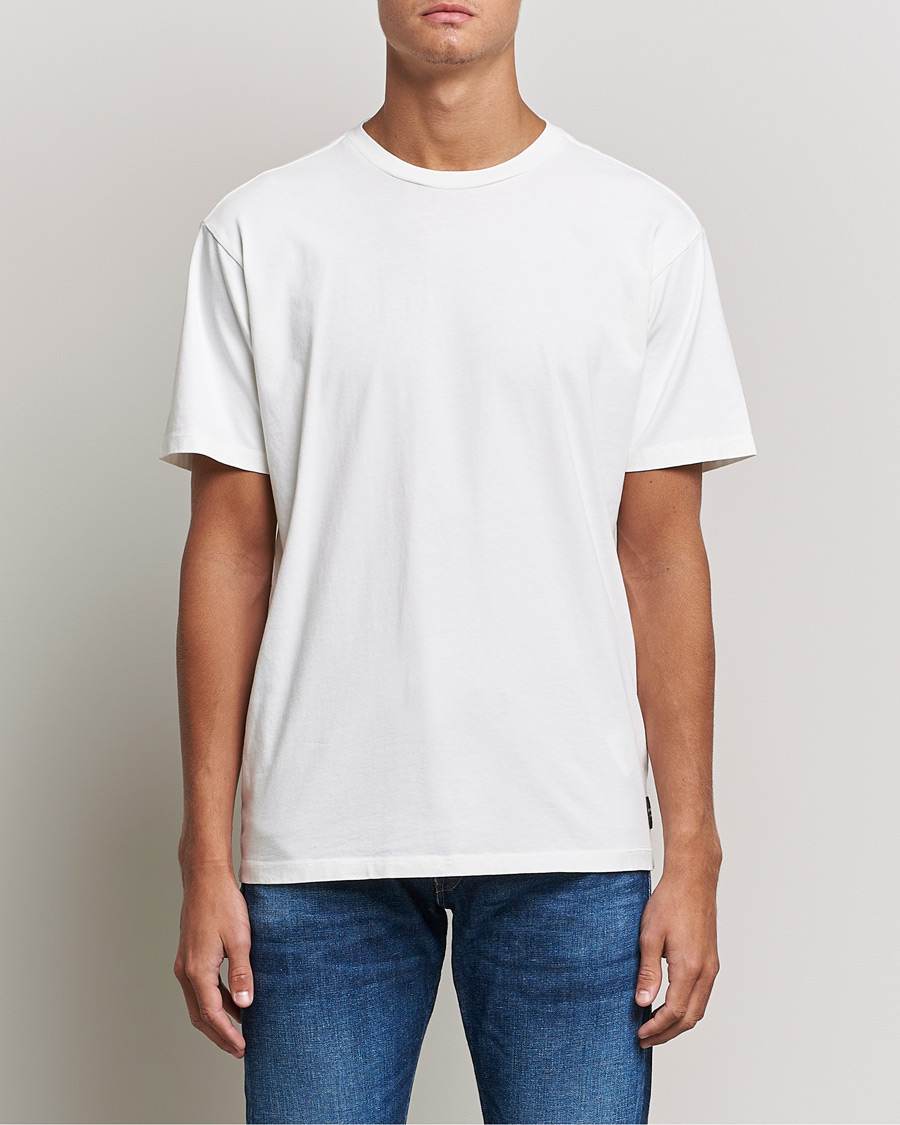 Herre | | Replay | Sartoriale Heavy Crew Neck T-Shirt Chalk White