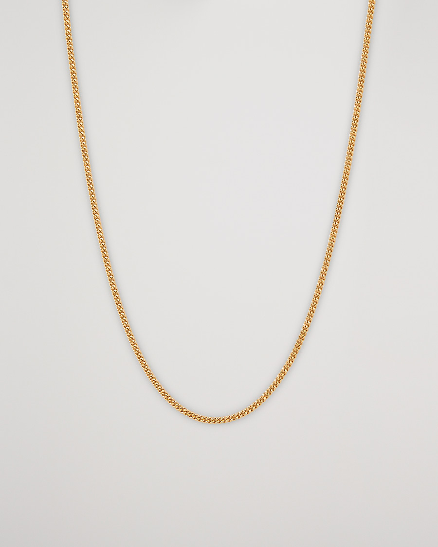 Herre |  | Tom Wood | Curb Chain Slim Necklace Gold