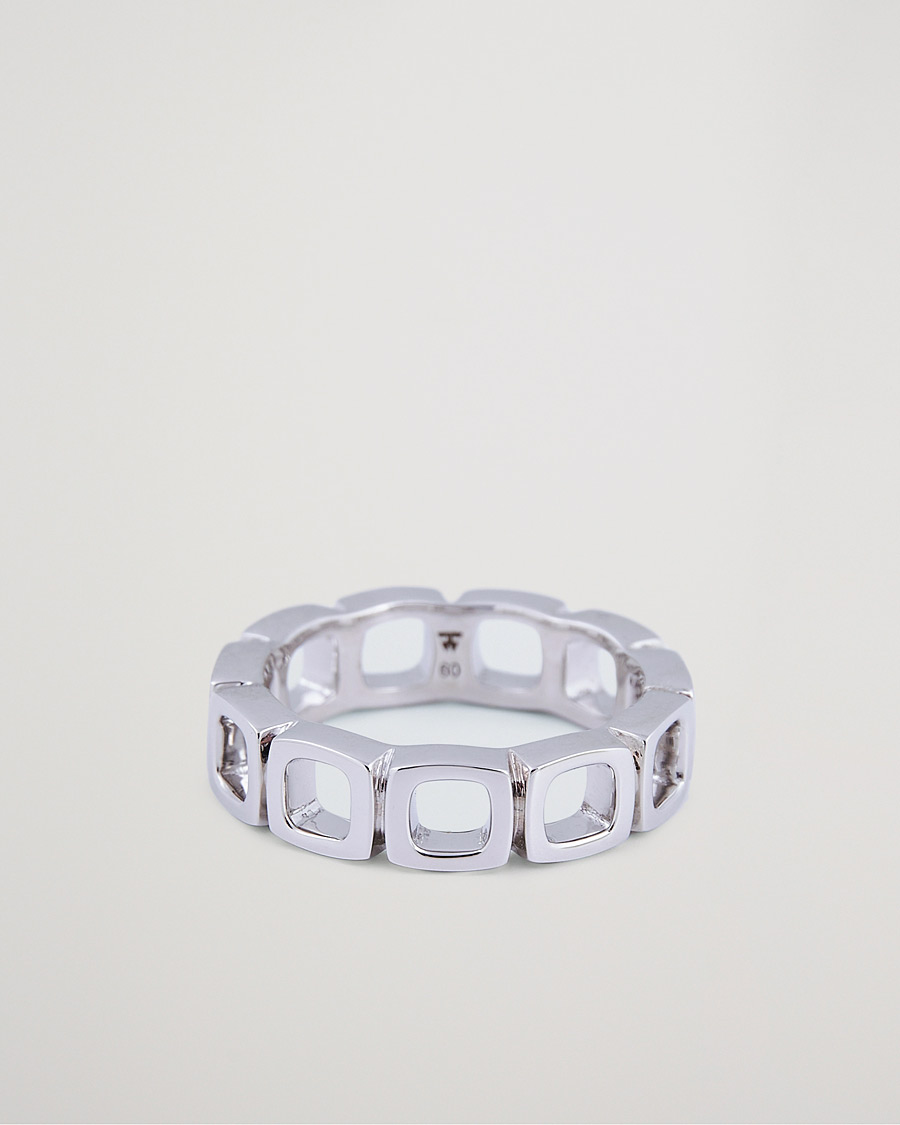 Herre | Tom Wood Cushion Band Open Ring Silver | Tom Wood | Cushion Band Open Ring Silver