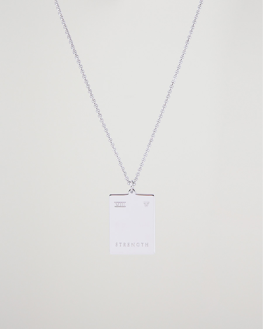 Herre | Skandinaviske spesialister | Tom Wood | Tarot Strength Pendant Necklace Silver