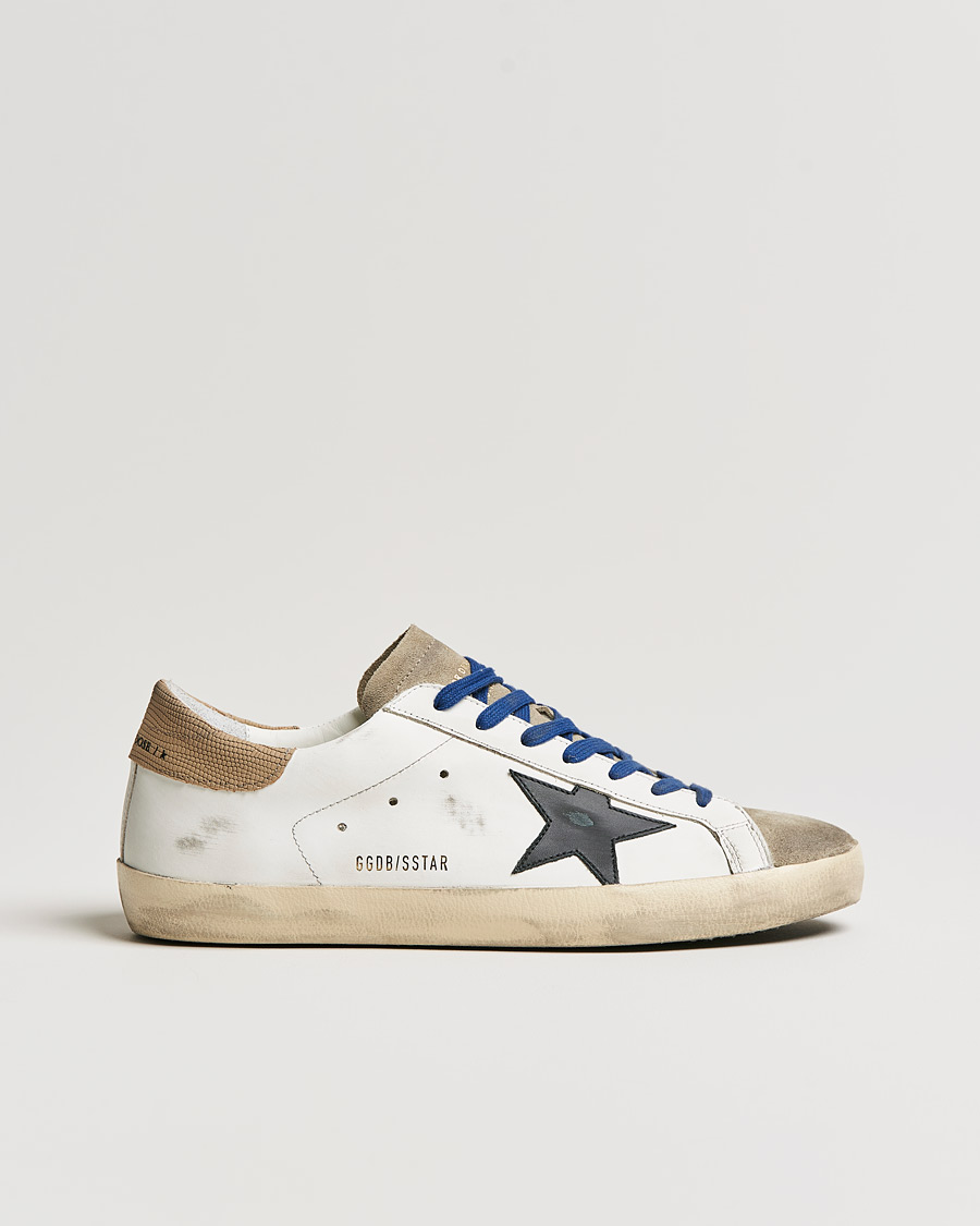 Herre | Golden Goose Deluxe Brand Super-Star Sneakers White/Black | Golden Goose | Deluxe Brand Super-Star Sneakers White/Black