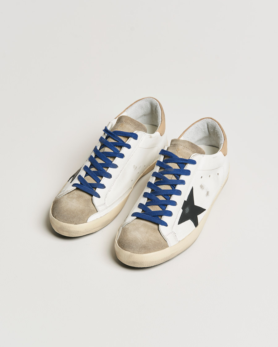 Herre | Golden Goose Deluxe Brand Super-Star Sneakers White/Black | Golden Goose | Deluxe Brand Super-Star Sneakers White/Black
