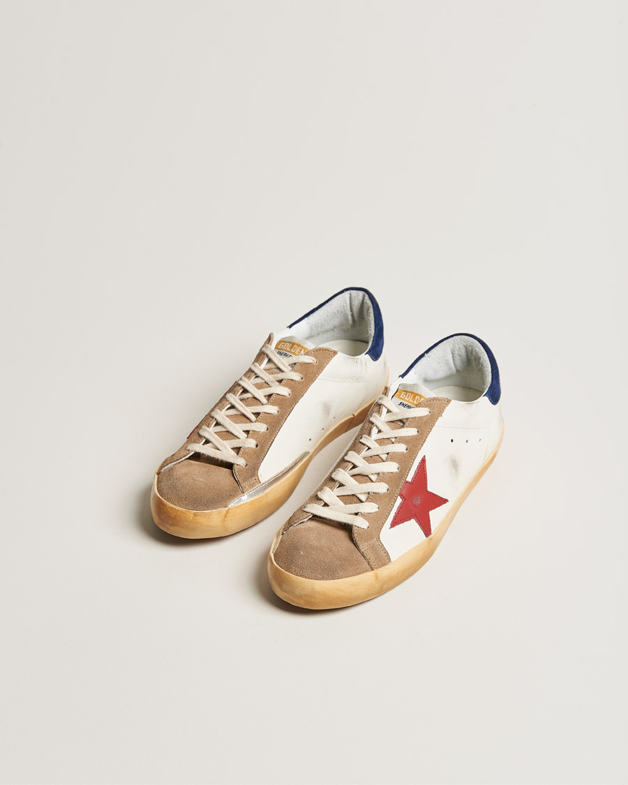Herre |  | Golden Goose Deluxe Brand | Super-Star Sneakers White/Red