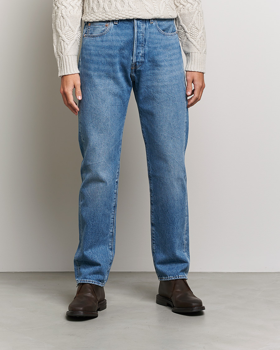 Herre | American Heritage | Levi's Made & Crafted | 501 Original Fit Stretch Jeans Mendicio Indigo