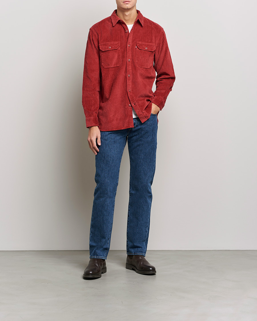 Herre | Overshirts | Levi's | Jackson Worker Shirt Brick Red
