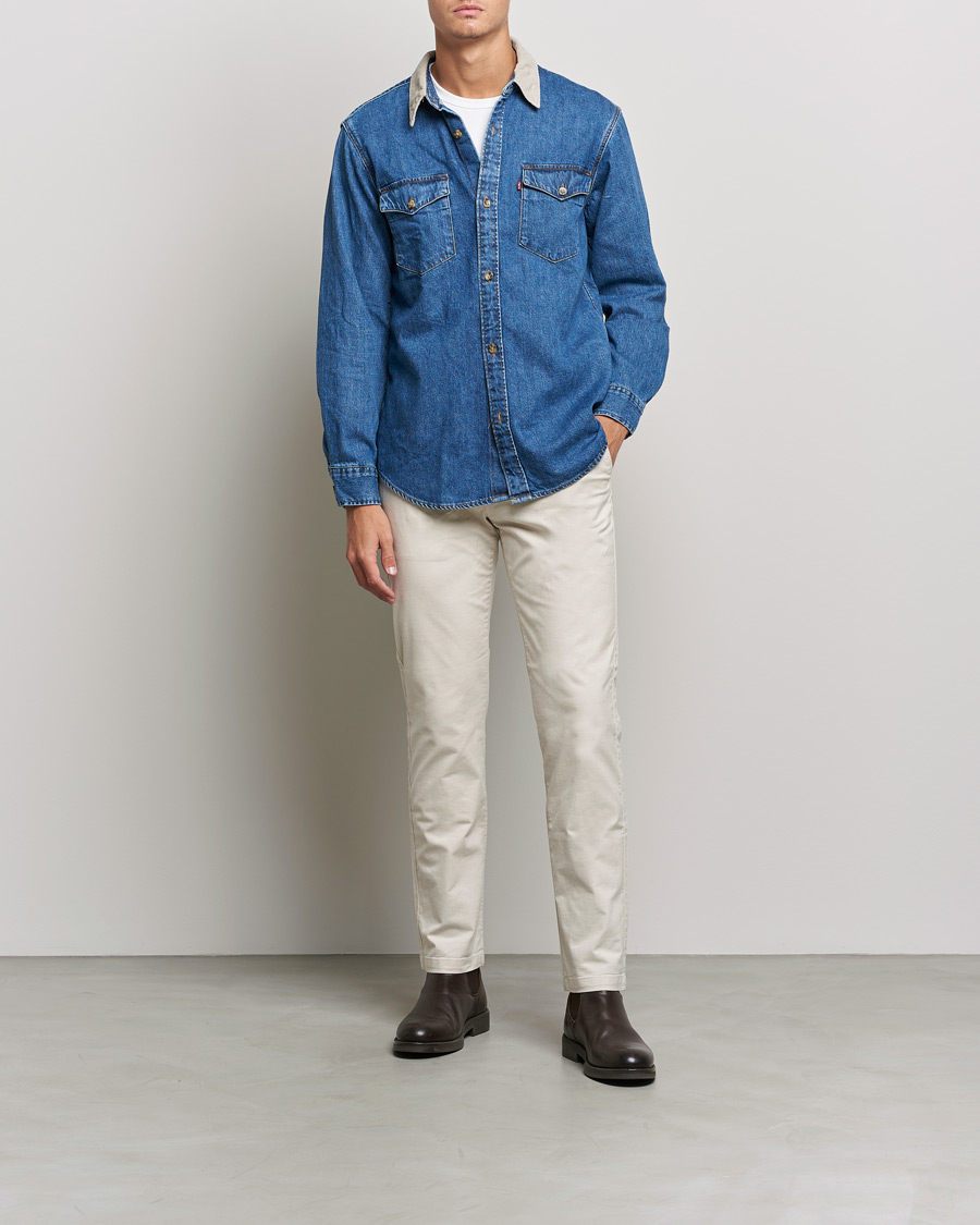 Herre | Skjorter | Levi's | Relaxed Fit Western Shirt Blue Stone Wash