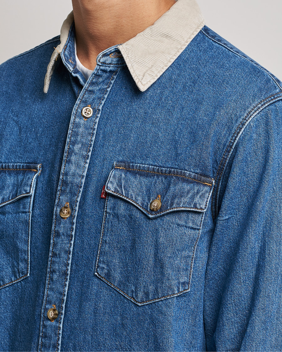 Herre | Skjorter | Levi's | Relaxed Fit Western Shirt Blue Stone Wash