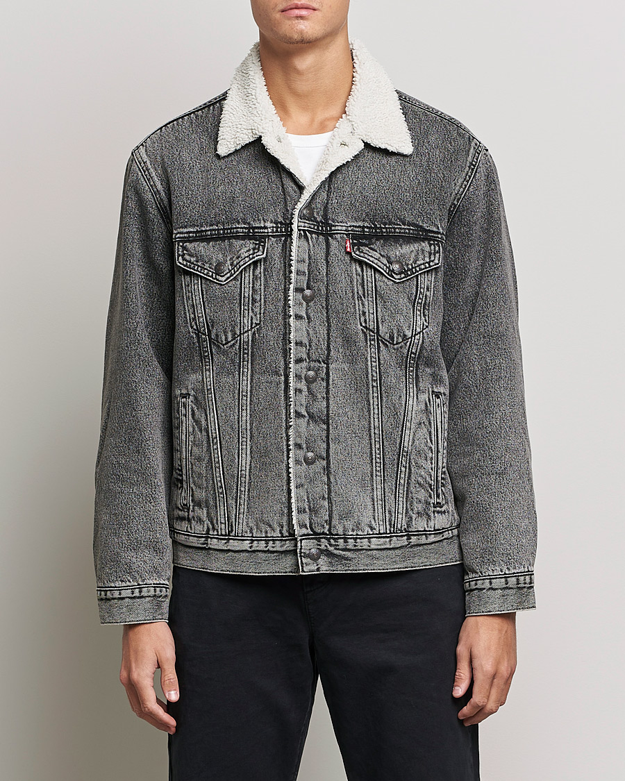 Herre | Jakker | Levi's | Type III Sherpa Trucker Medium Gray