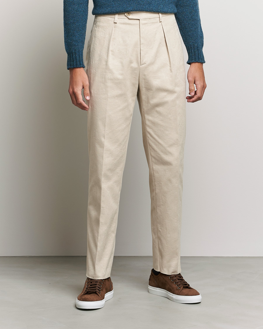 Herre |  | Etro | Pleated Trousers Beige