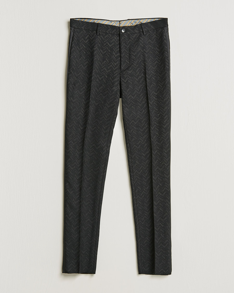 Herre |  | Etro | Flat Front Evening Trousers Black