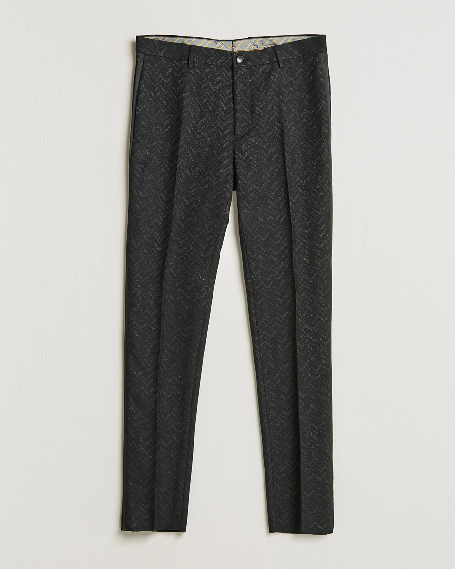 Herre | Bukser | Etro | Flat Front Evening Trousers Black
