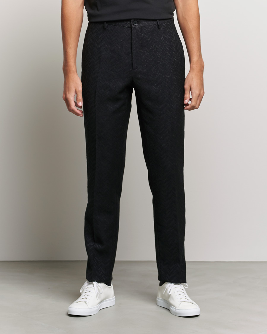 Herre |  | Etro | Flat Front Evening Trousers Black