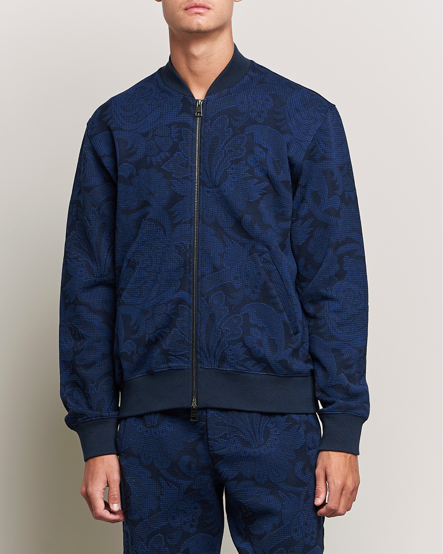 Herre | Gensere | Etro | Printed Bomber Sweat Navy