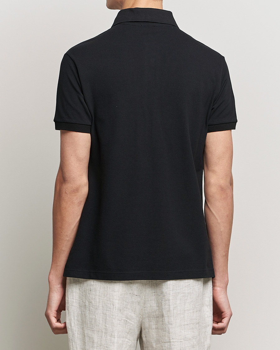 Herre | Pikéer | Etro | Short Sleeve Contrast Paisley Polo Black