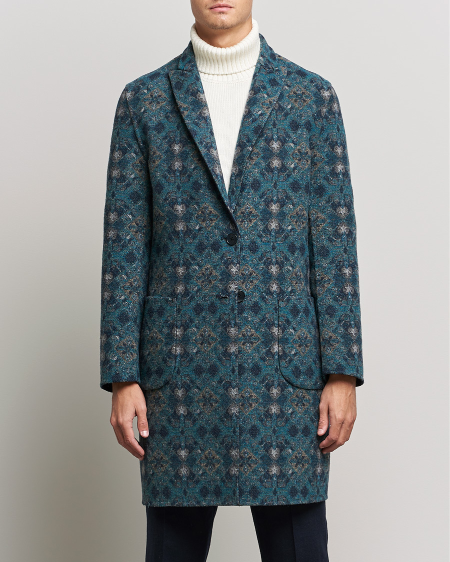 Herre | Jakker | Etro | Deconstructed Reversible Coat Navy
