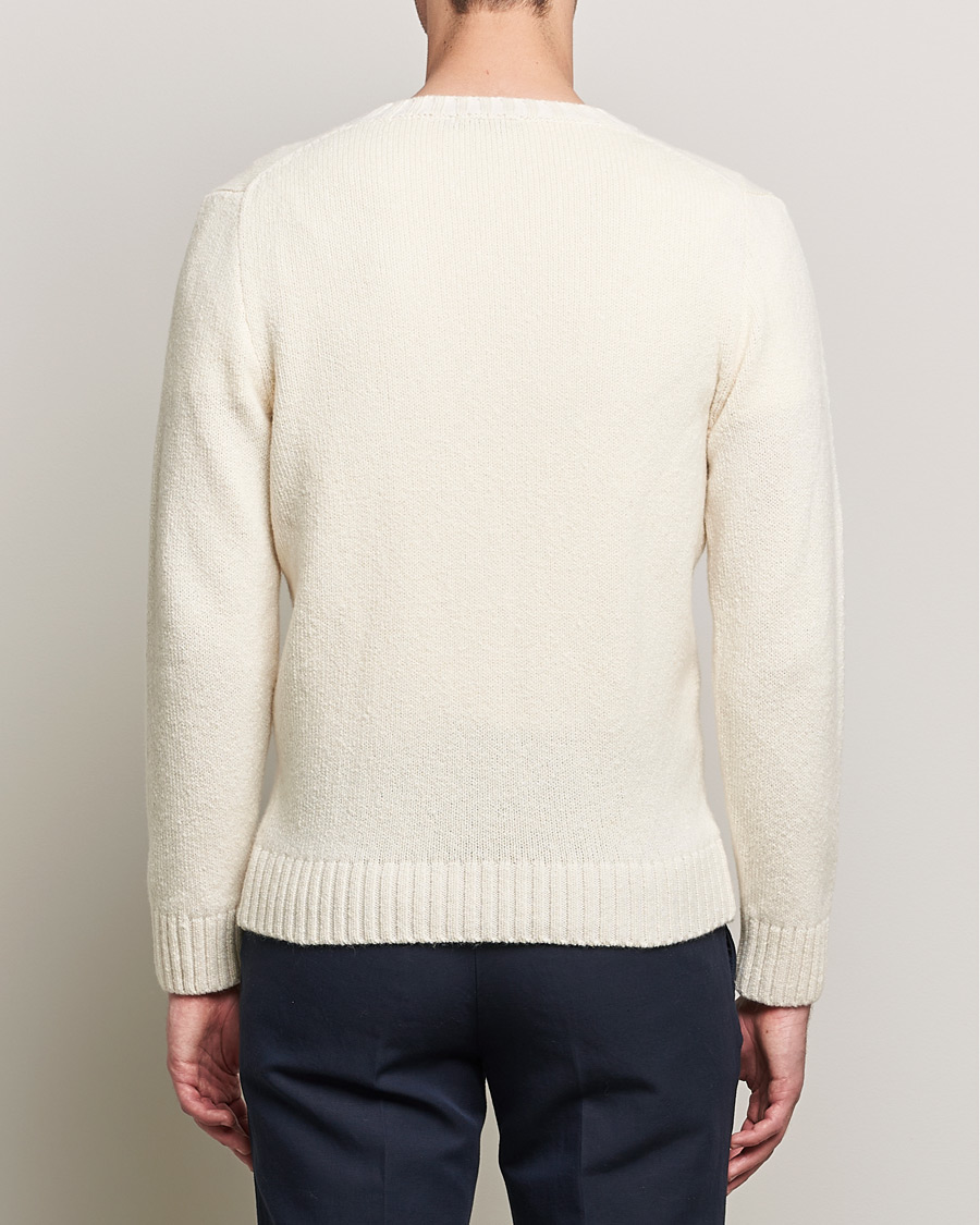 Herre | Gensere | Inis Meáin | Wool/Cashmere Crew Neck White