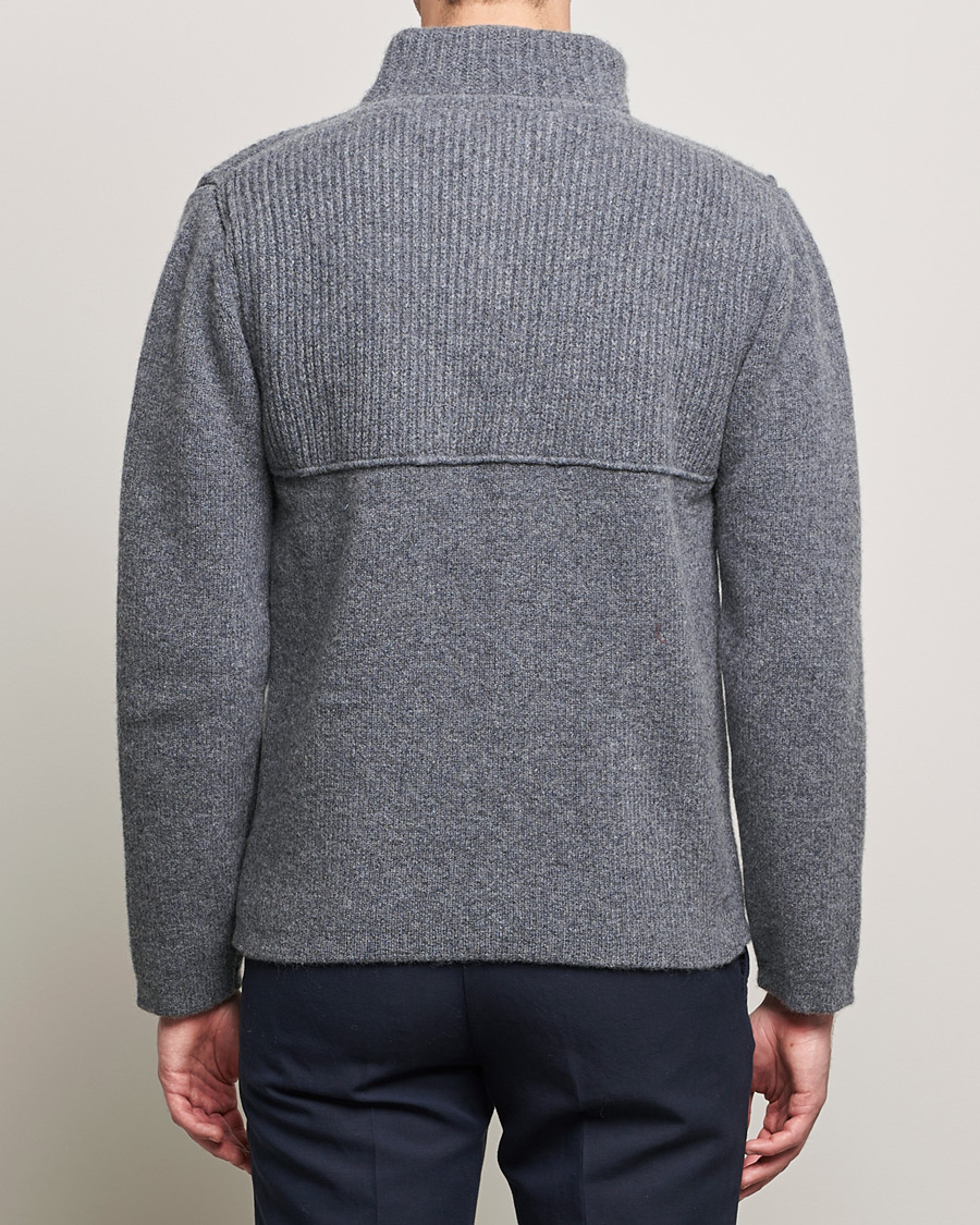 Herre | Gensere | Inis Meáin | Heavy Wool Cardigan Grey