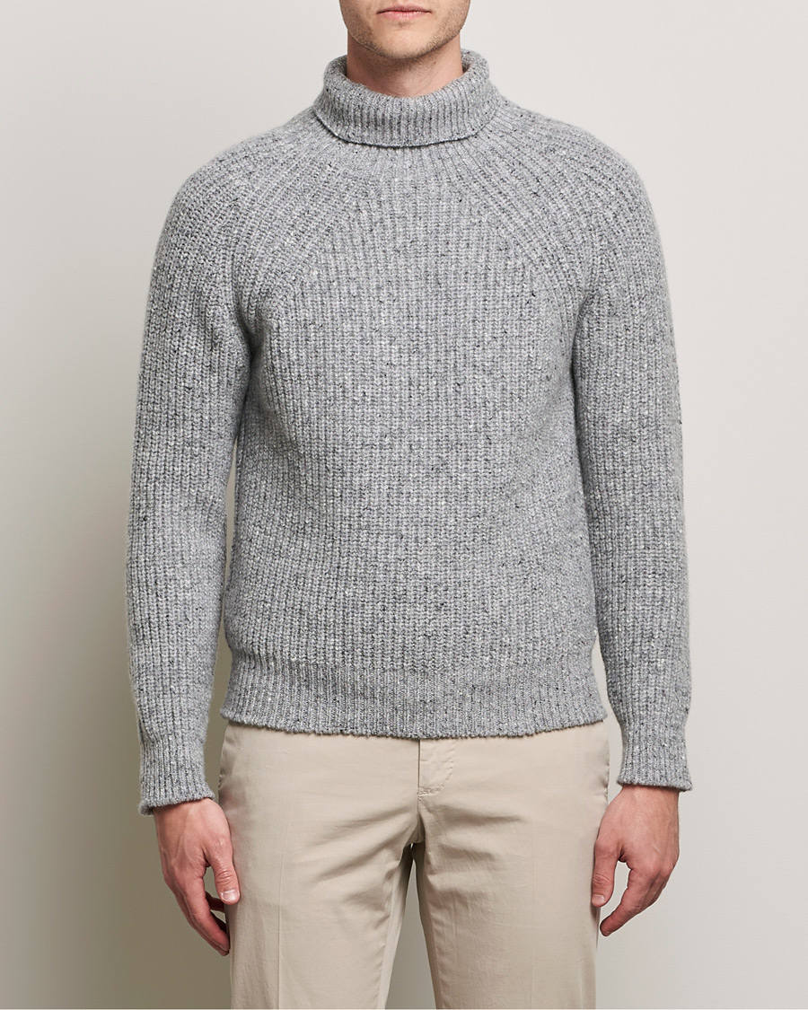 Herre | Gensere | Inis Meáin | Wool/Cashmere Boatbuilder Turtleneck Grey