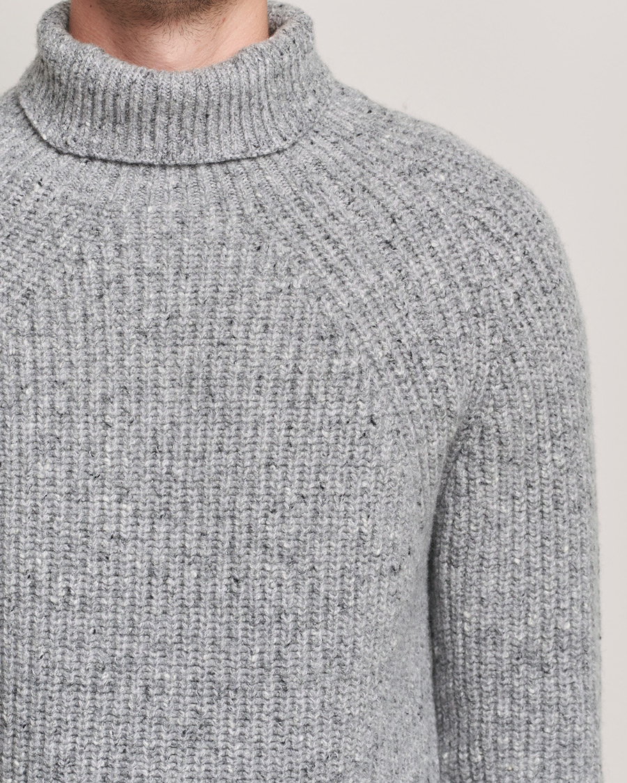 Herre | Gensere | Inis Meáin | Wool/Cashmere Boatbuilder Turtleneck Grey
