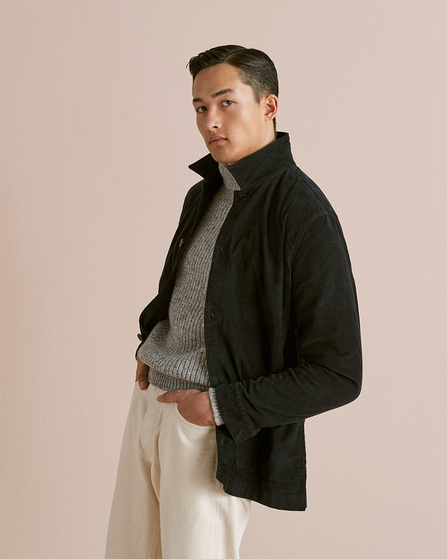Herre | Gensere | Inis Meáin | Wool/Cashmere Boatbuilder Turtleneck Grey