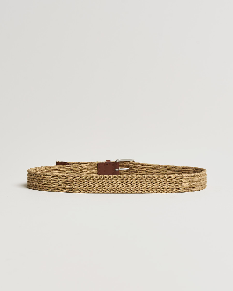 Herre |  | Polo Ralph Lauren | Braided Cotton Elastic Belt Timber Brown