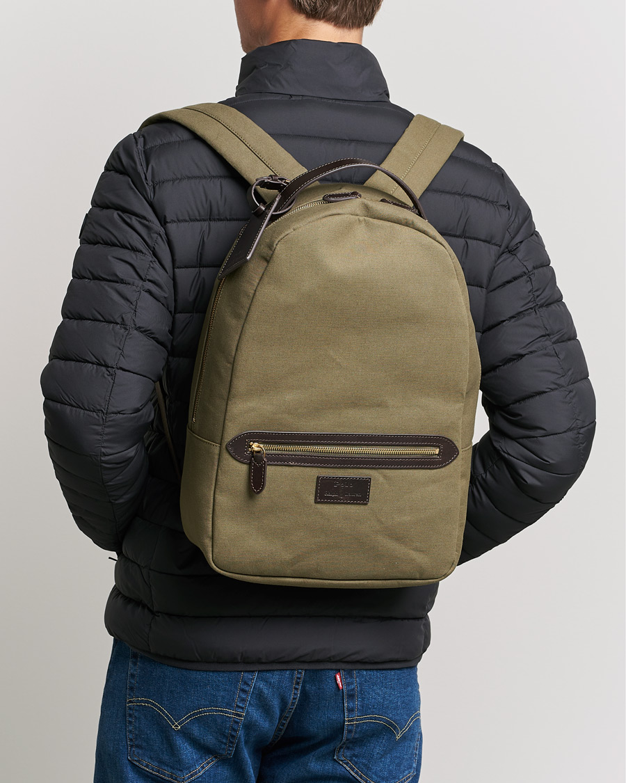 Herre | Polo Ralph Lauren Canvas Backpack Defender Green | Polo Ralph Lauren | Canvas Backpack Defender Green