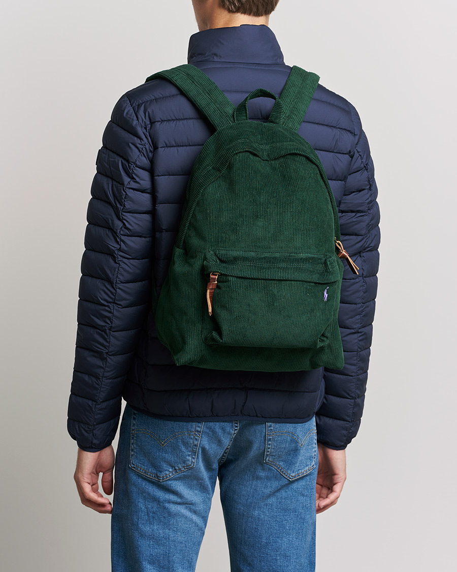 Herre | Polo Ralph Lauren Corduroy Backpack College Gren | Polo Ralph Lauren | Corduroy Backpack College Gren