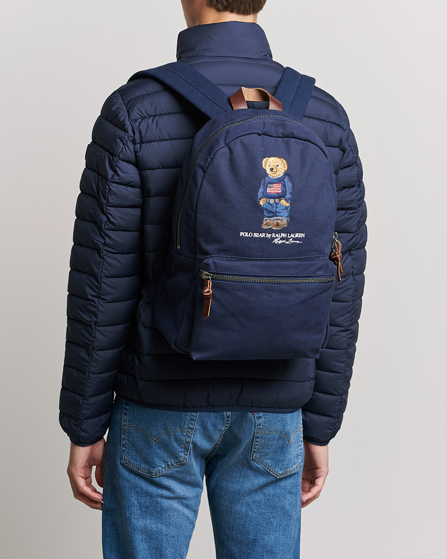 Herre | Polo Ralph Lauren Bear Canvas Backpack Navy | Polo Ralph Lauren | Bear Canvas Backpack Navy