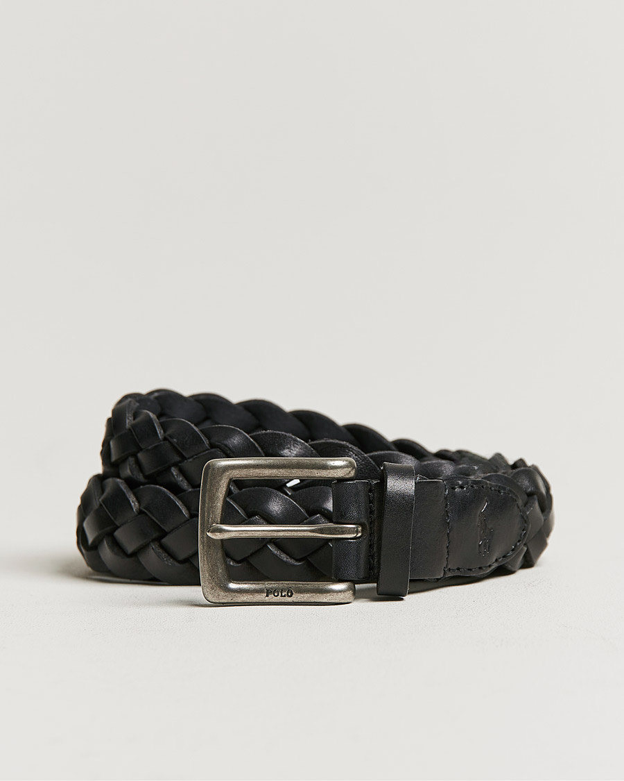 Herre | Polo Ralph Lauren Wide Braided Belt Black | Polo Ralph Lauren | Wide Braided Belt Black