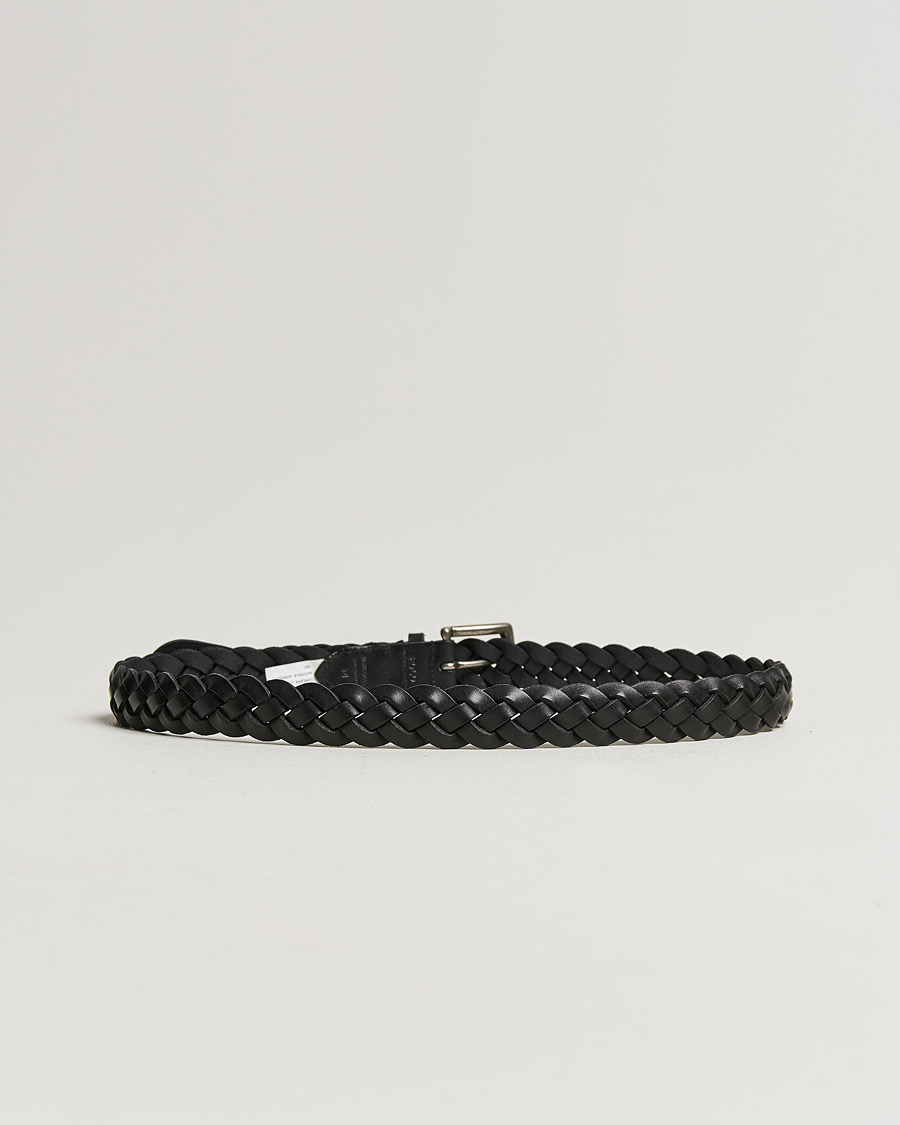 Herre | Belter | Polo Ralph Lauren | Braided Leather Belt Black