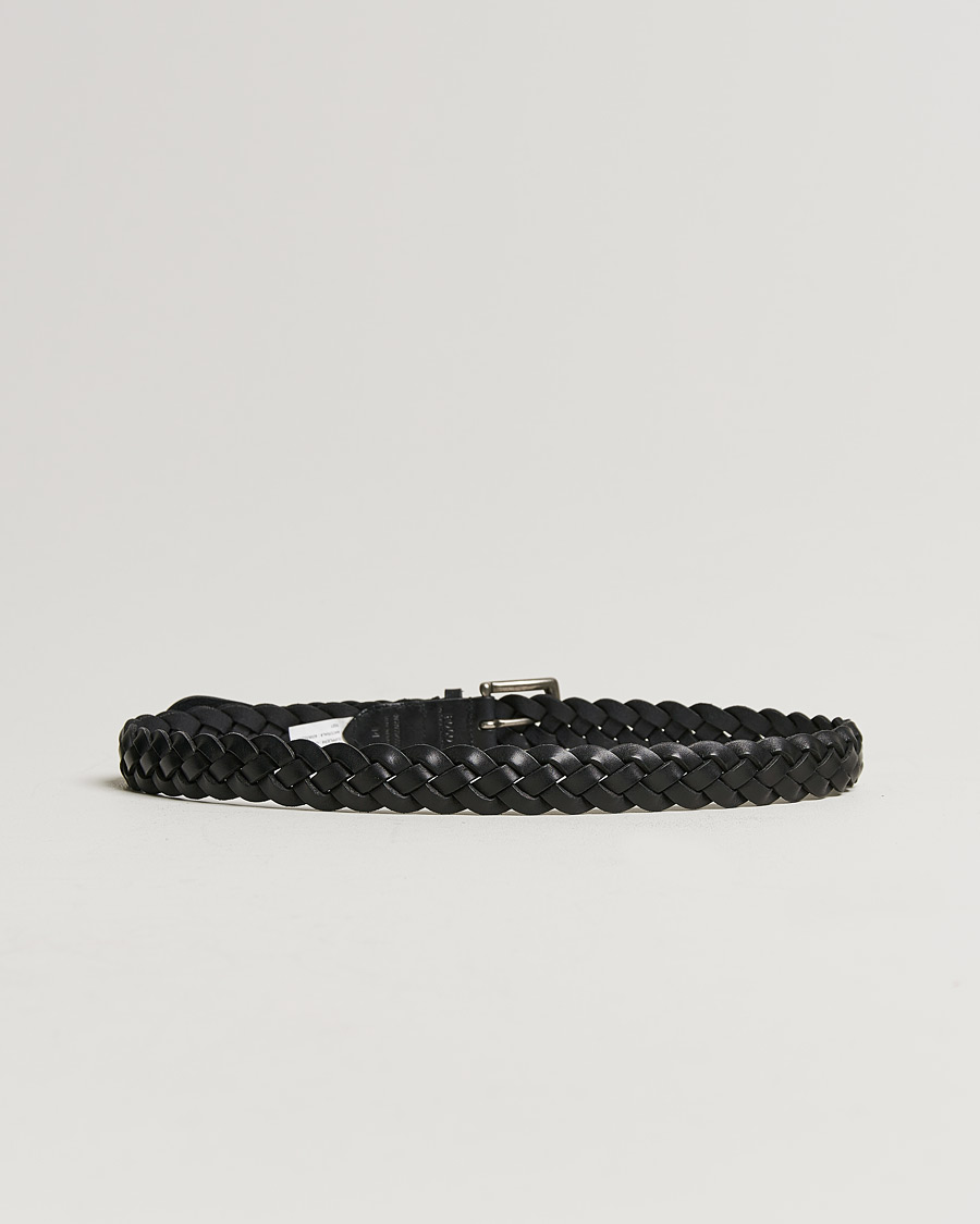 Herre | Polo Ralph Lauren Wide Braided Belt Black | Polo Ralph Lauren | Wide Braided Belt Black