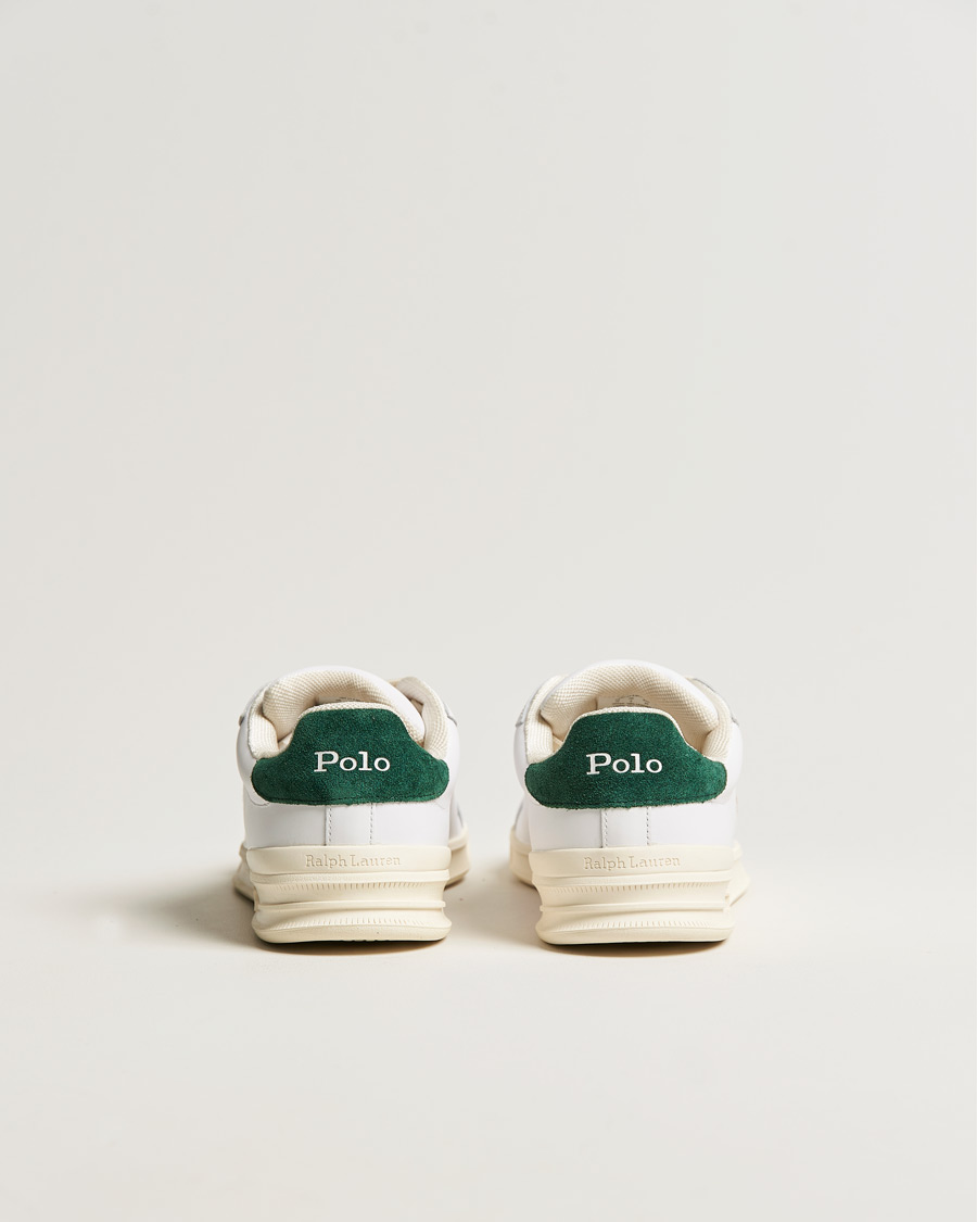 Herre | Sneakers | Polo Ralph Lauren | Heritage Court II Leather Sneaker White/College Green