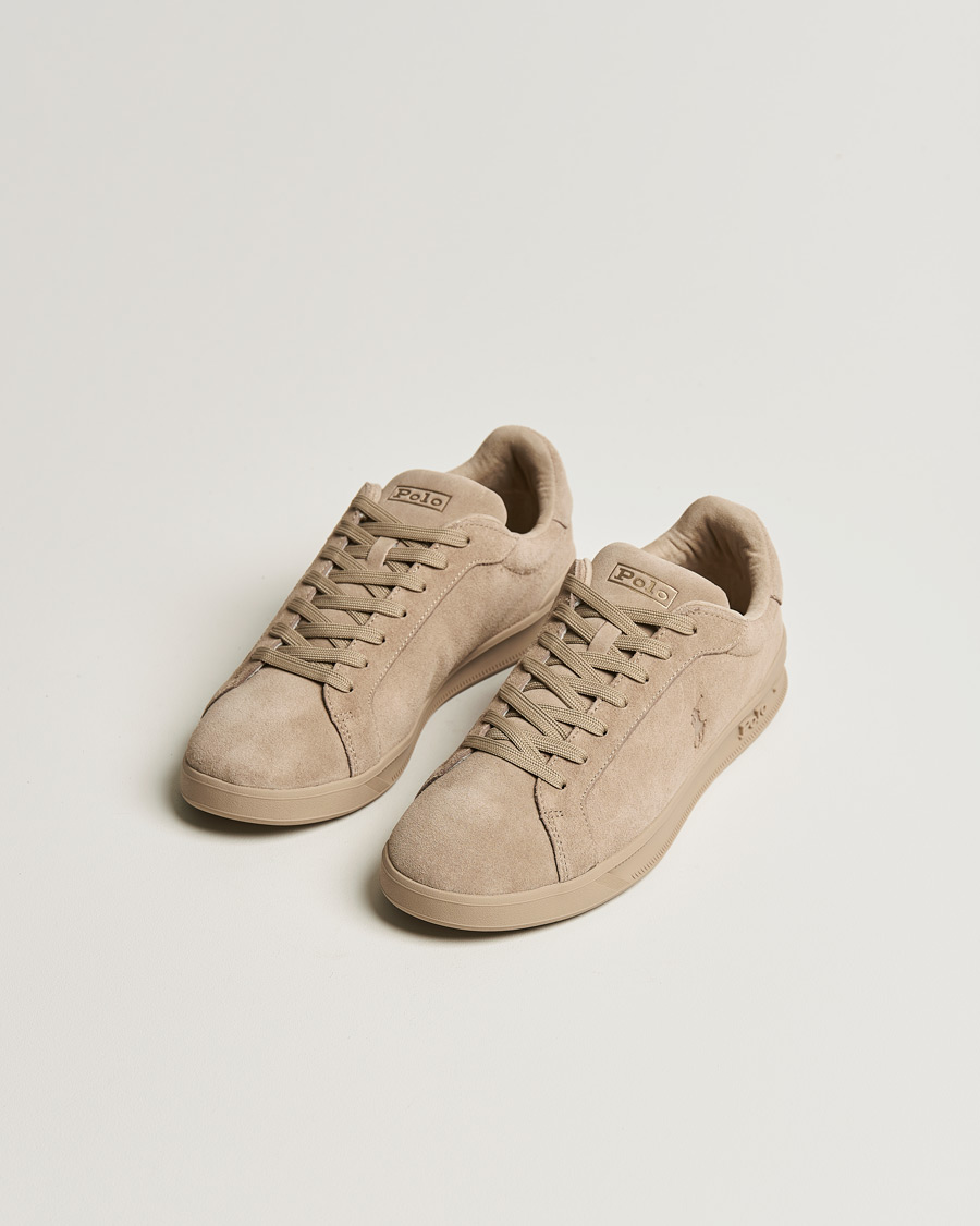 Herre | | Polo Ralph Lauren | Heritage Court Suede Sneaker Milkshake