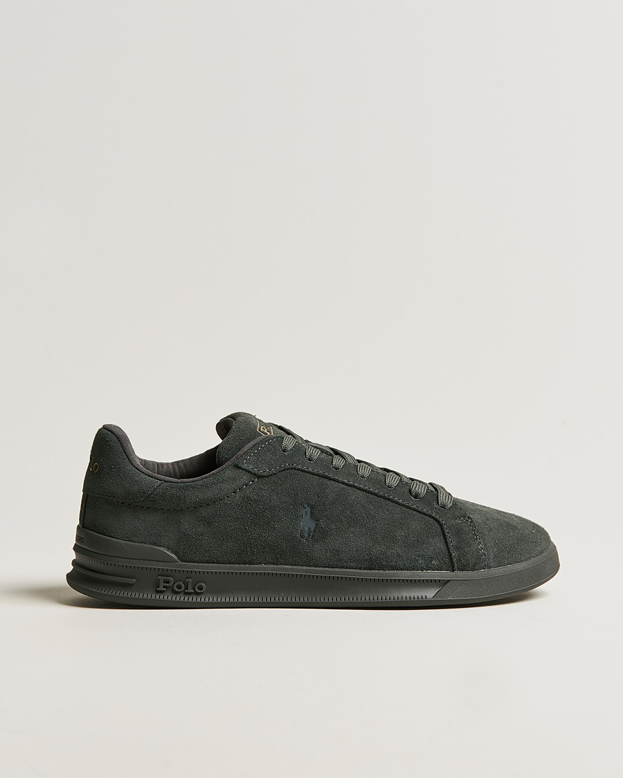 Herre |  | Polo Ralph Lauren | Heritage Court II Suede Sneaker Charcoal Grey