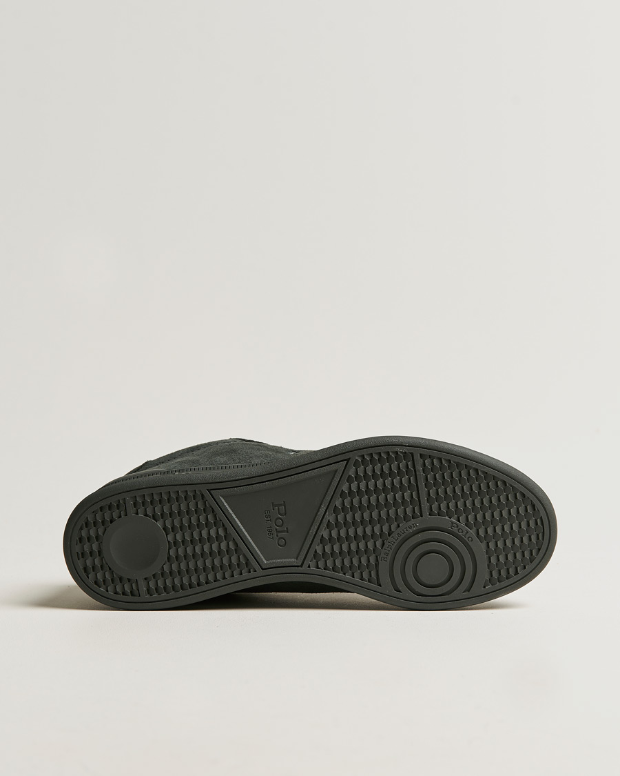 Herre | Polo Ralph Lauren Heritage Court II Suede Sneaker Charcoal Grey | Polo Ralph Lauren | Heritage Court II Suede Sneaker Charcoal Grey