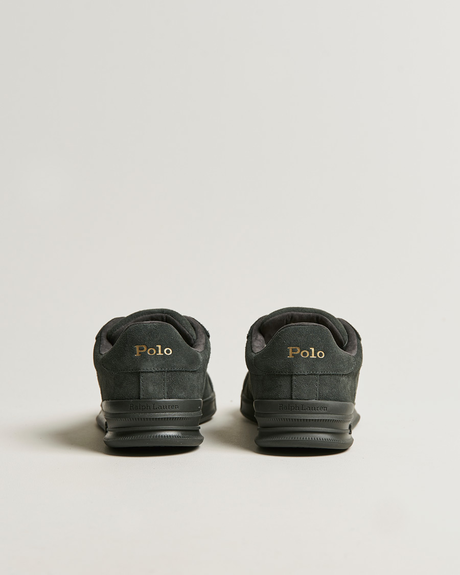 Herre | Polo Ralph Lauren Heritage Court II Suede Sneaker Charcoal Grey | Polo Ralph Lauren | Heritage Court II Suede Sneaker Charcoal Grey