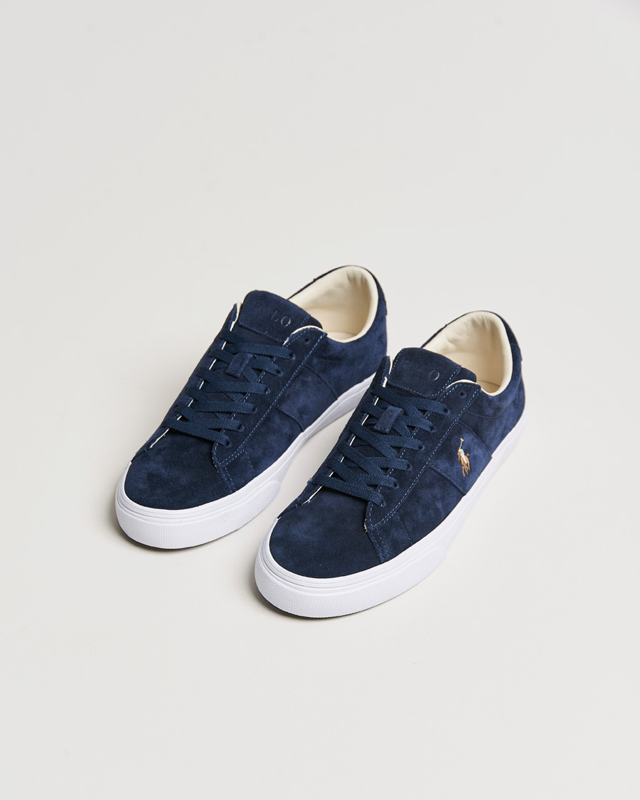 Herre | Polo Ralph Lauren Sayer Suede Sneaker Hunter Navy | Polo Ralph Lauren | Sayer Suede Sneaker Hunter Navy
