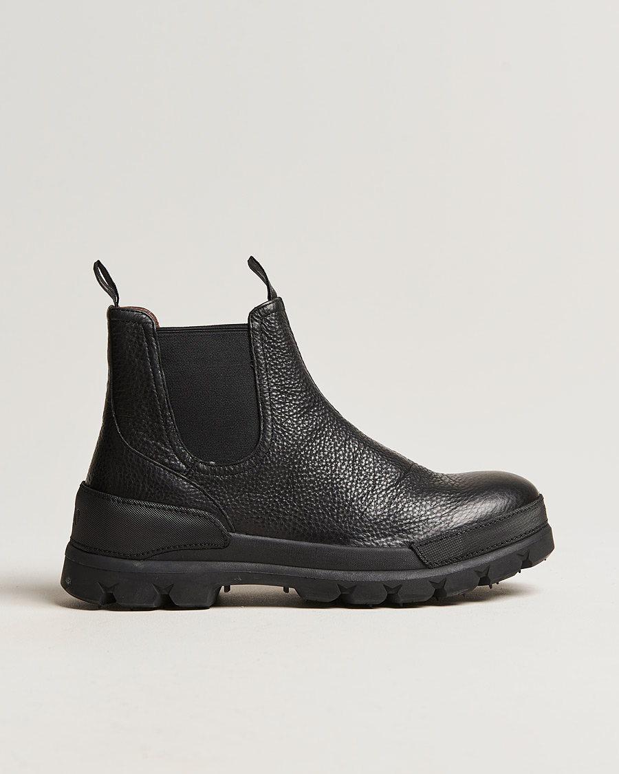Herre | Polo Ralph Lauren Oslo Oiled Leather Chelsea Boot Black | Polo Ralph Lauren | Oslo Oiled Leather Chelsea Boot Black