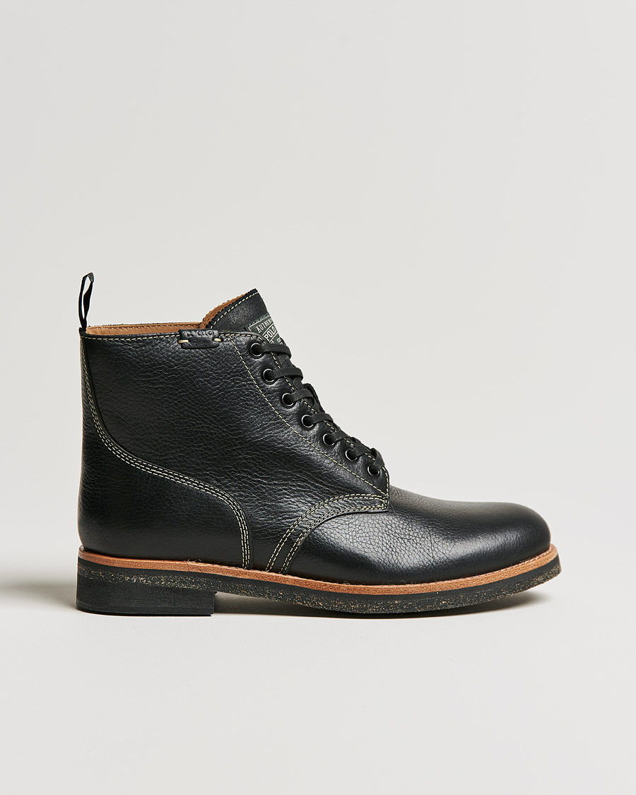 Herre | Sko | Polo Ralph Lauren | RL Oiled Leather Boot Black