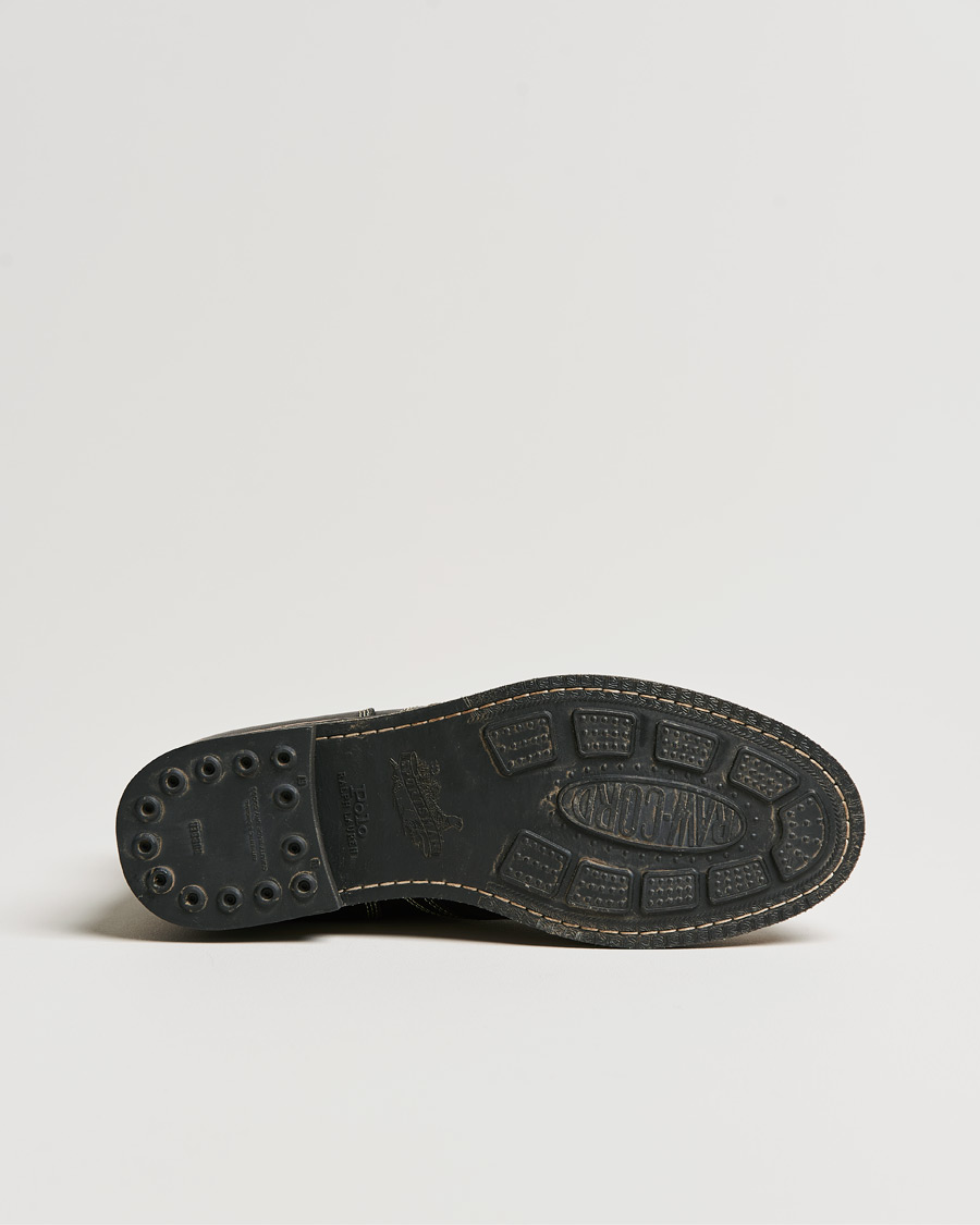 Herre | Svarte støvler | Polo Ralph Lauren | RL Oiled Leather Boot Black