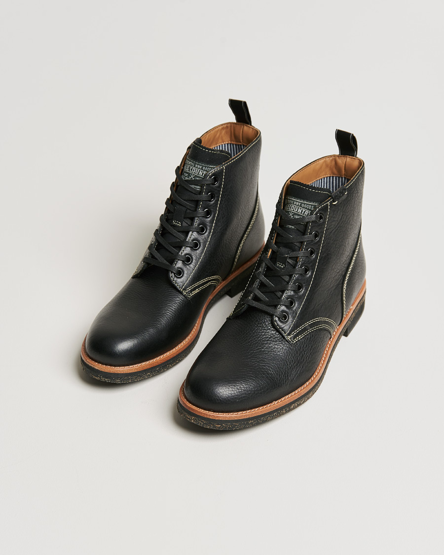 Herre | Støvler | Polo Ralph Lauren | RL Oiled Leather Boot Black