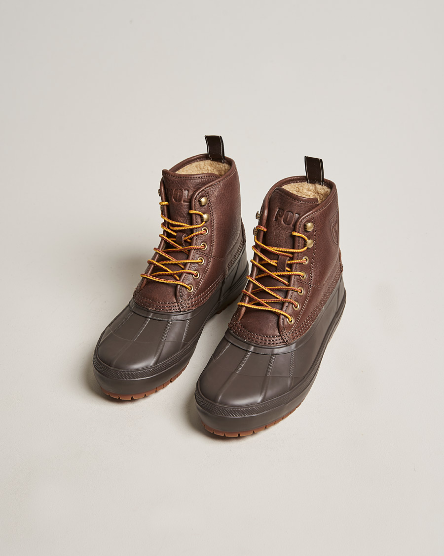 Herre | Polo Ralph Lauren Claus Leather Boots Dark Brown | Polo Ralph Lauren | Claus Leather Boots Dark Brown